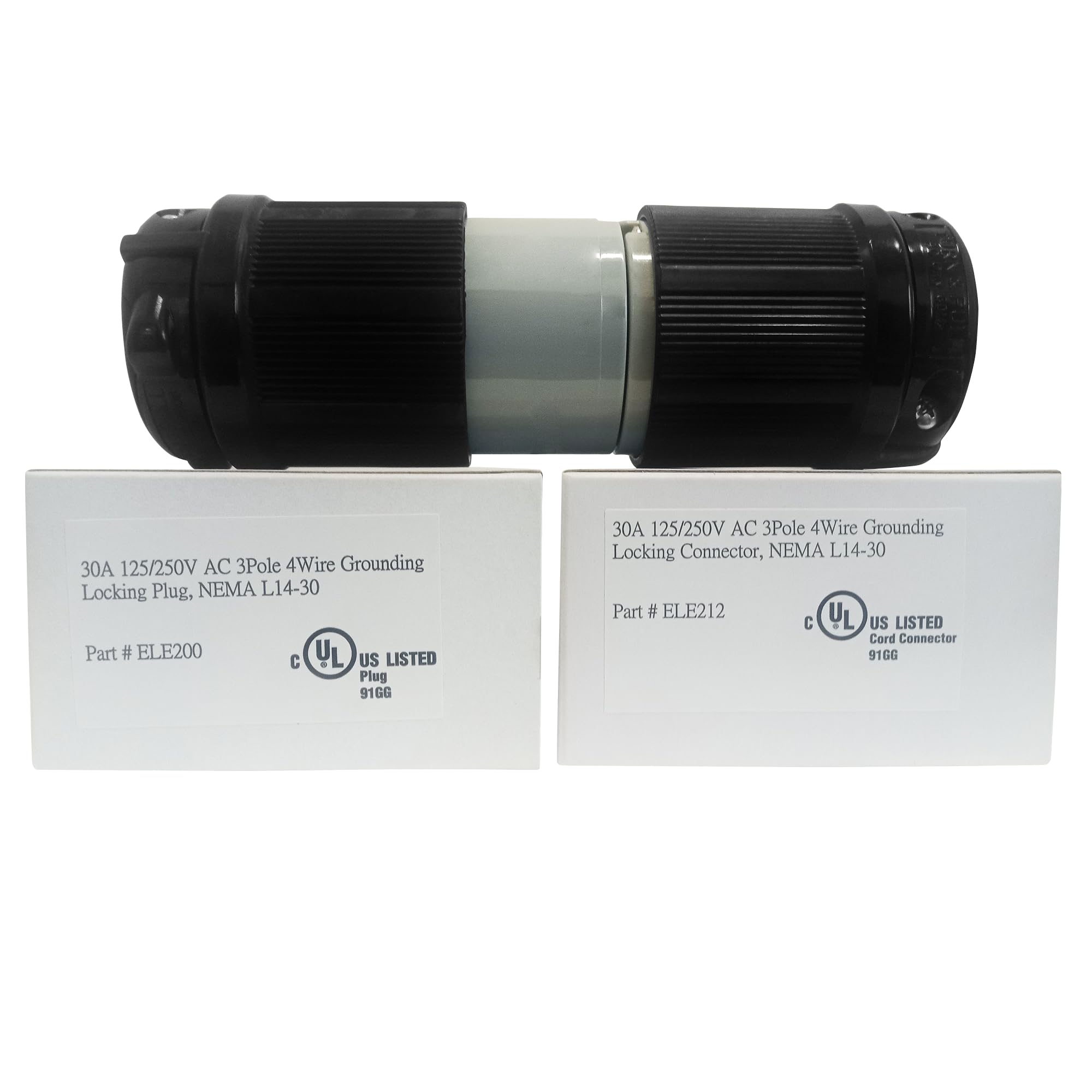 OCS Parts NEMA L14-30 Locking Plug and Connector |125/250